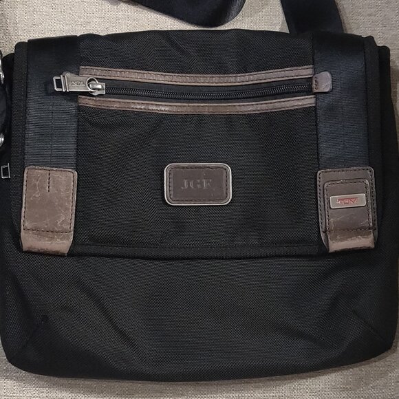 Tumi Alpha Bravo Beale Mini Messenger Bag Black Canvas - Picture 10 of 10